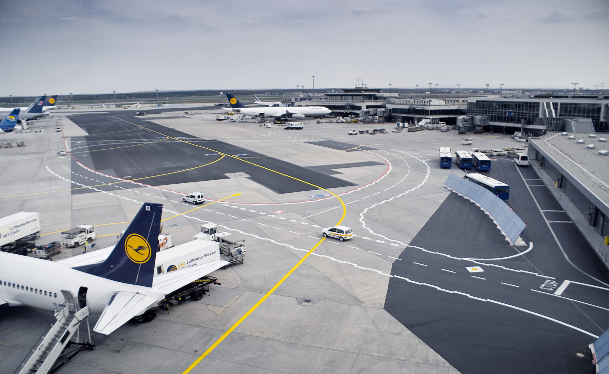 As seen from the Sky Train - Frankfurt Airport between Terminals 1 and 2