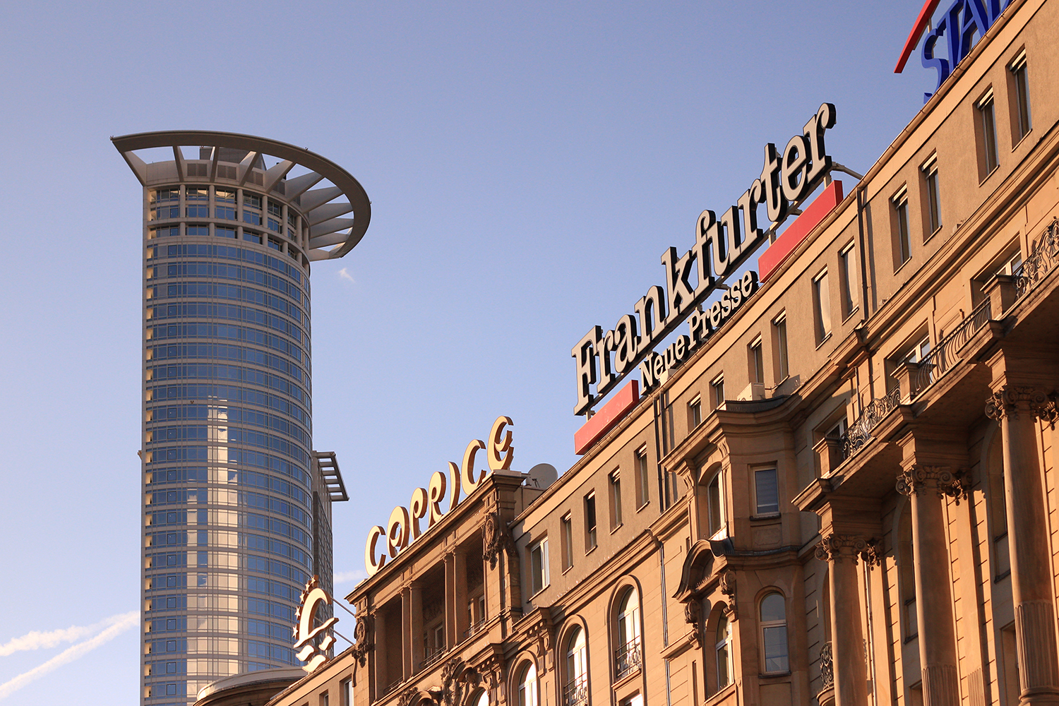 The streets of Frankfurt