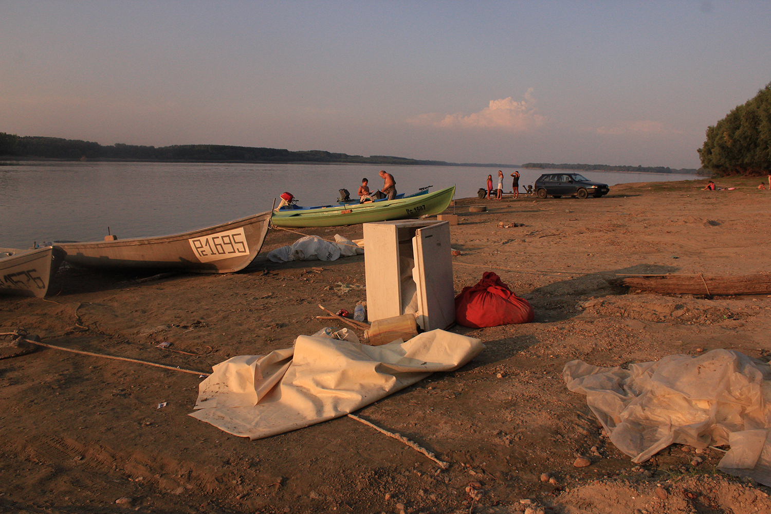 The former beach of Ryahovo
