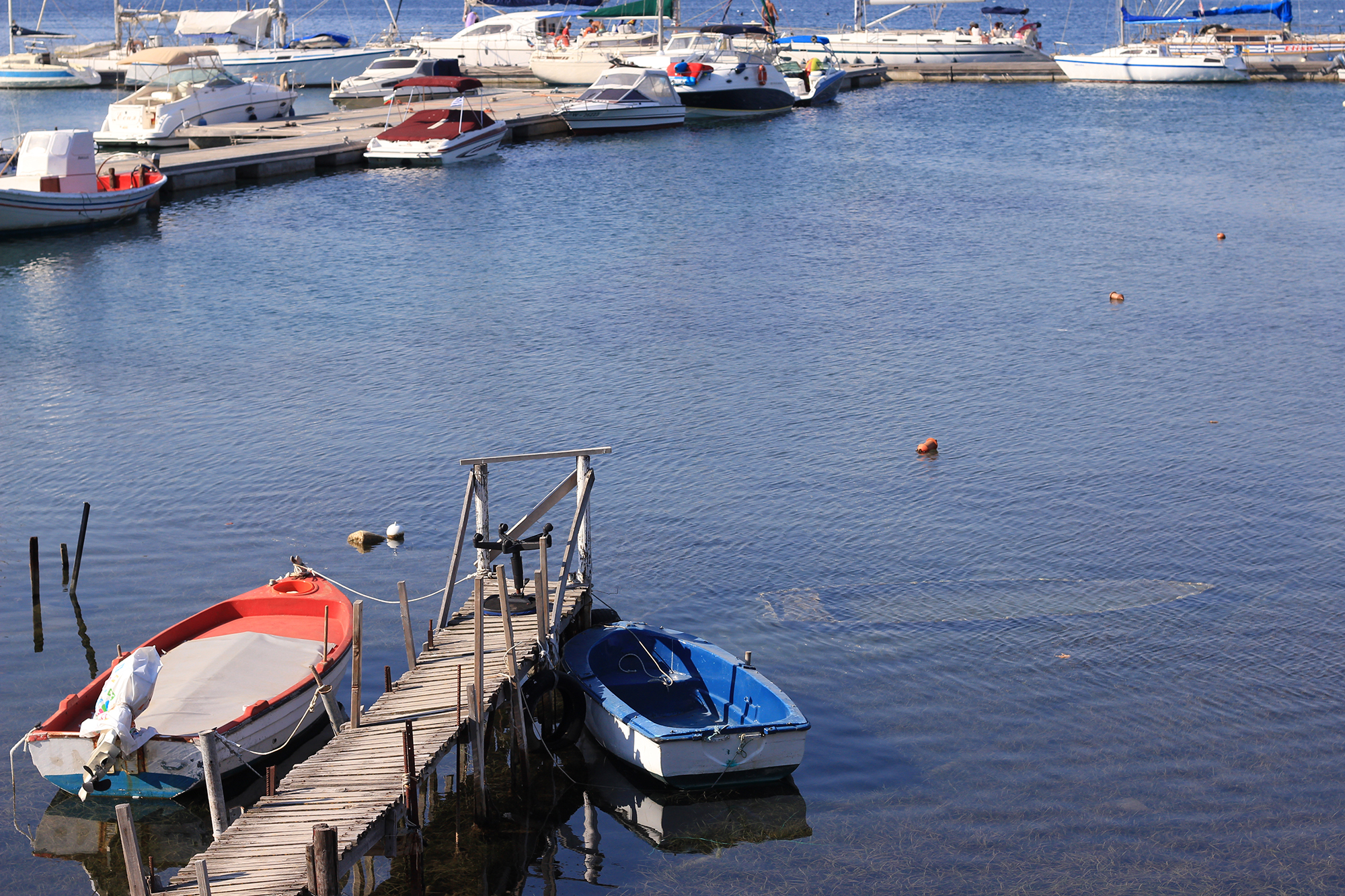 The docks of Nea Peramos